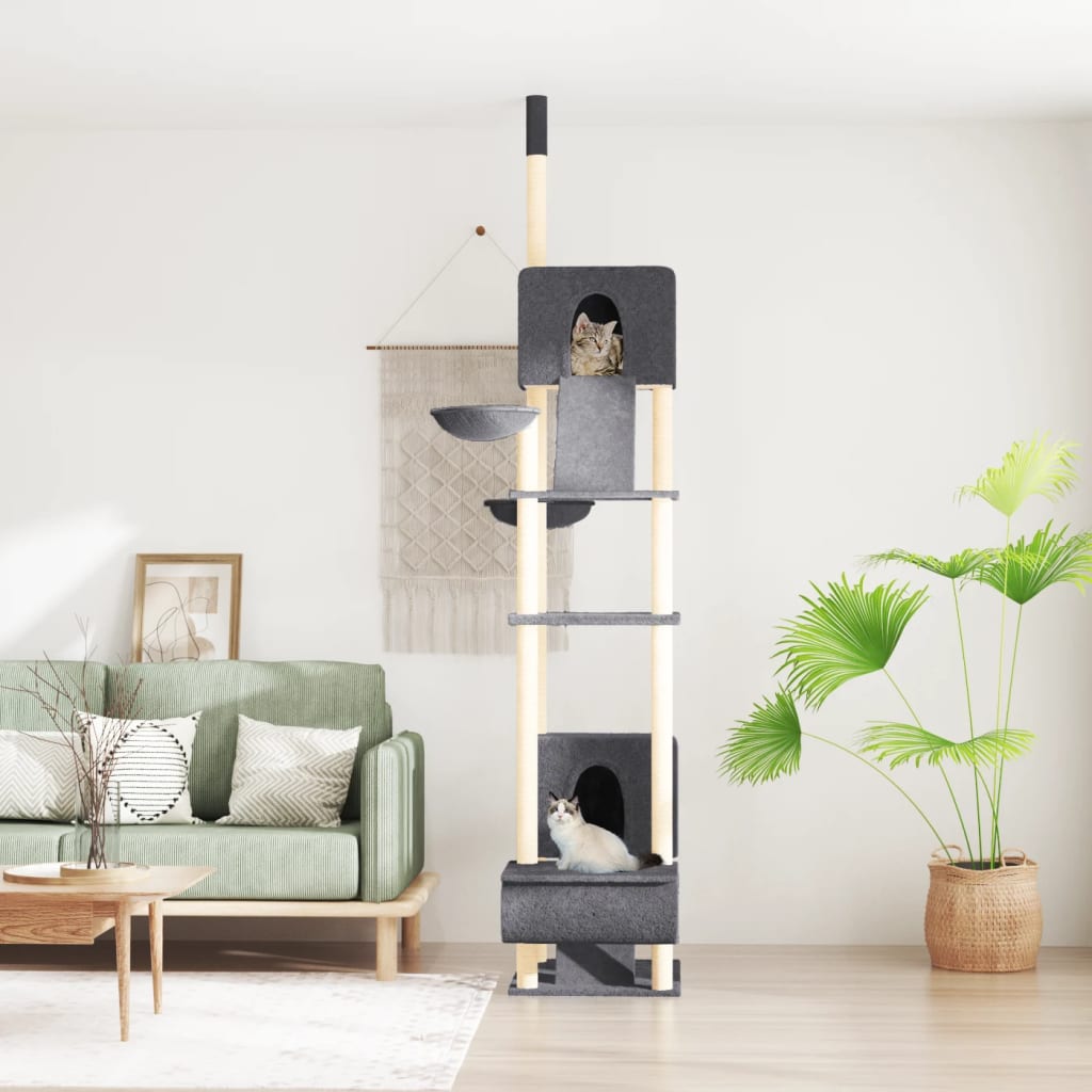 Kočičí Strom Ke Stropu Krémový 277–303 Cm