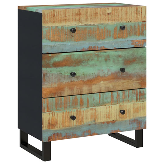 Příborník 60 X 33 X 75 Cm Masivní Recyklované Dřevo