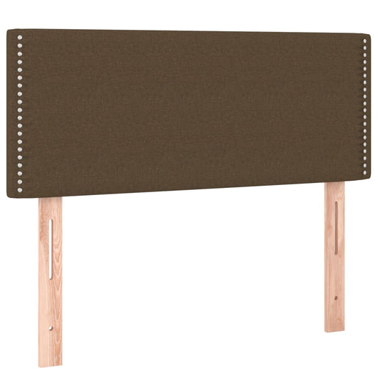 Čelo Postele Tmavě Hnědé 100X5X78/88 Cm Textil