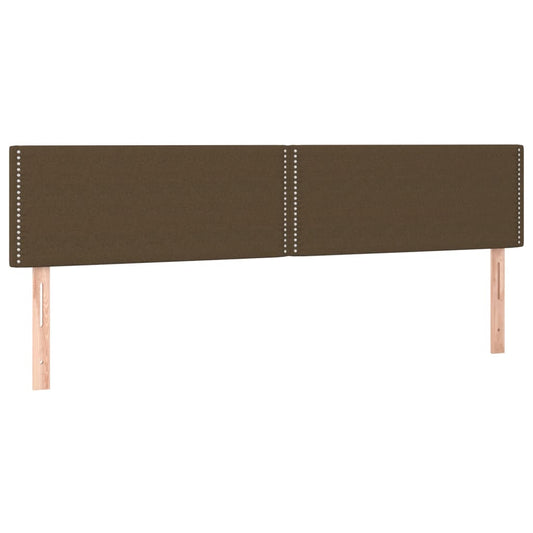 Čela Postele Tmavě Hnědá 200 X 5 X 78/88 Cm Látka