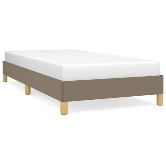 Rám Postele Bez Matrací Textil Taupe
