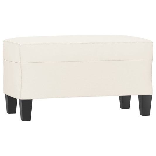 Lavice Krémová 70X35X41 Cm Umělá Kůže