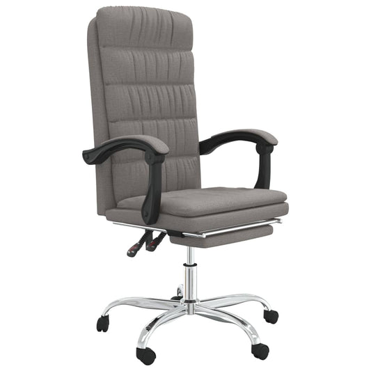 Polohovací Kancelářská Židle Taupe Textil