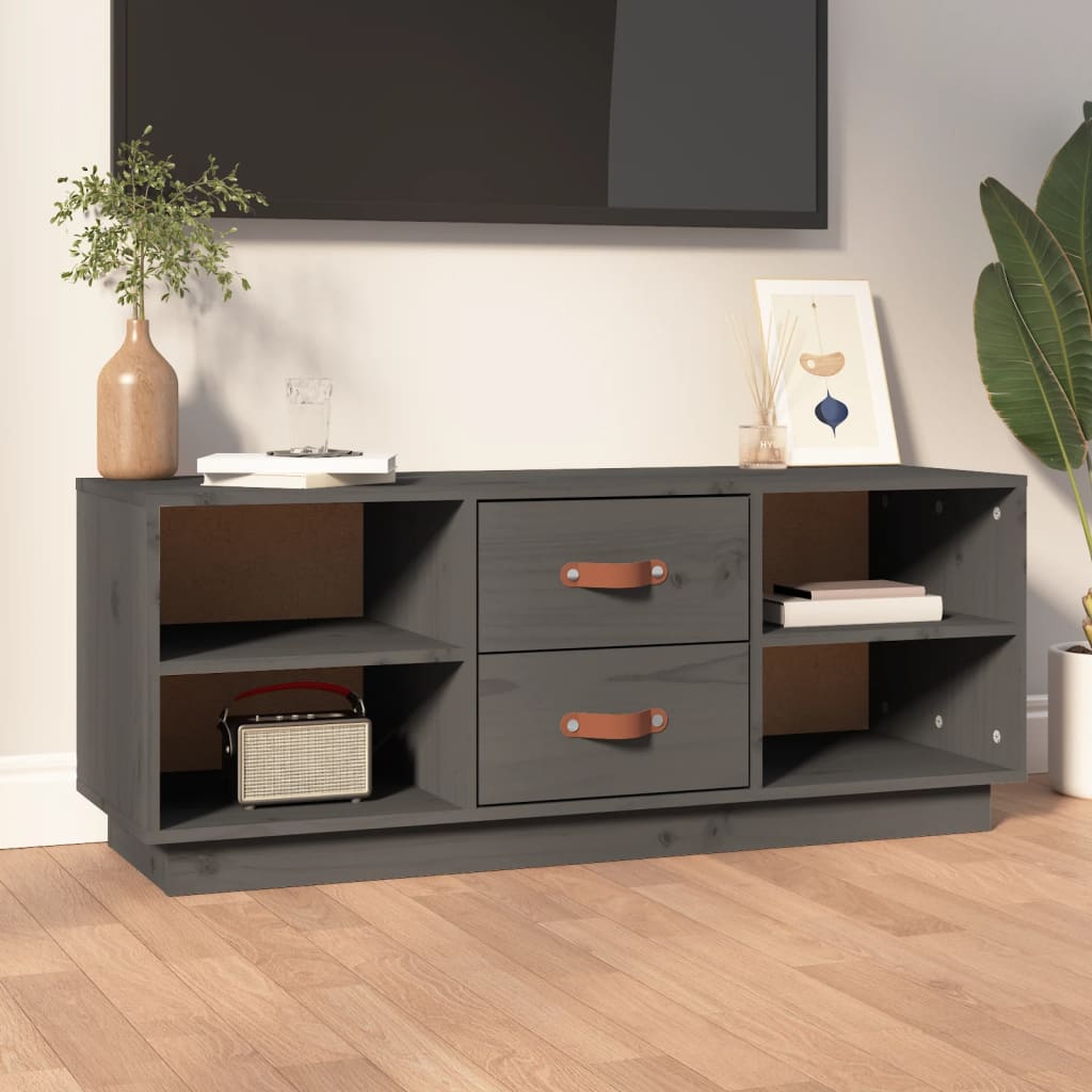 Tv Skříňka 100 X 34 X 40 Cm Masivní Borové Dřevo