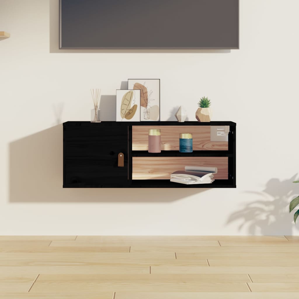 Nástěnná Skříňka 80 X 30 X 30 Cm Masivní Borové Dřevo