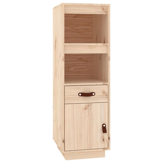 Skříň Highboard 34 X 40 X 108,5 Cm Masivní Borové Dřevo