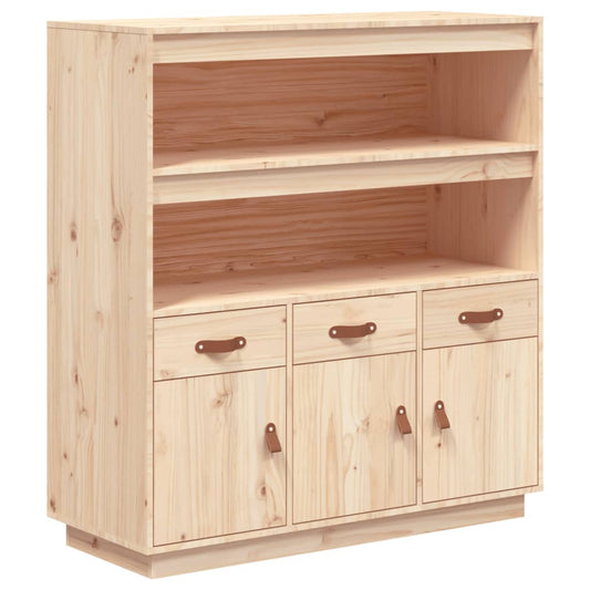 Skříň Highboard 100X40X108,5 Cm Masivní Borové Dřevo
