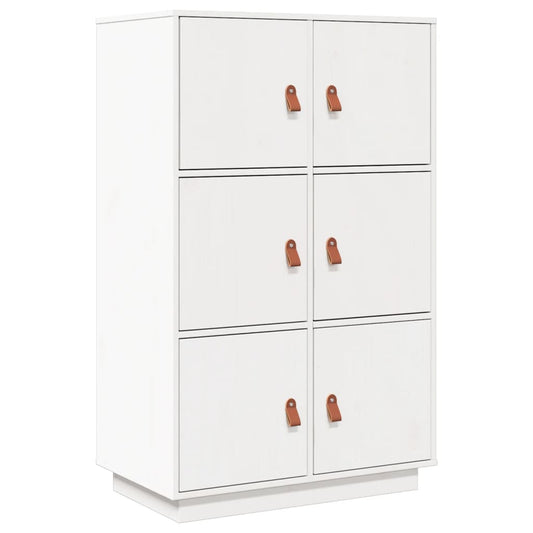 Skříň Highboard 67 X 40 X 108,5 Cm Masivní Borové Dřevo