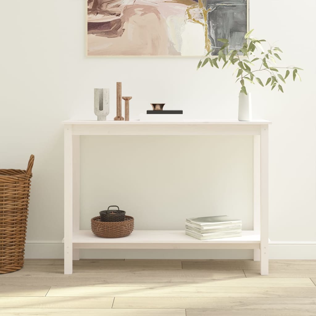 Konzolový Stolek 110X40X80 Cm Masivní Borové Dřevo