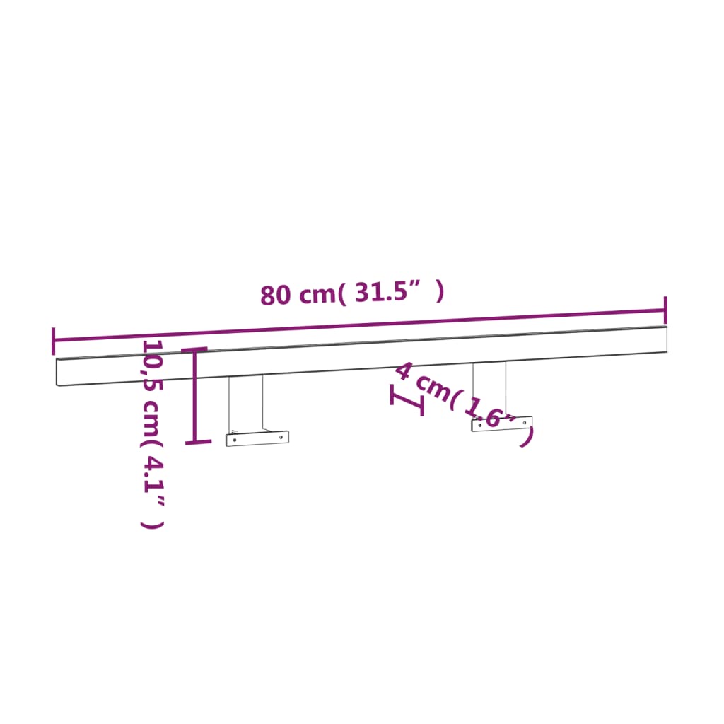 Led Zrcadlové Svítidlo 13 W Teplé Bílé 80 Cm 3 000 K
