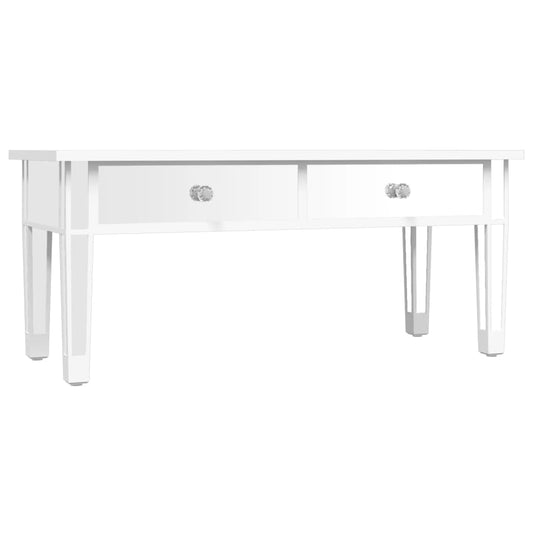 Zrcadlový Konferenční Stolek 106X45X45 Cm Kompozitní Dřevo Sklo