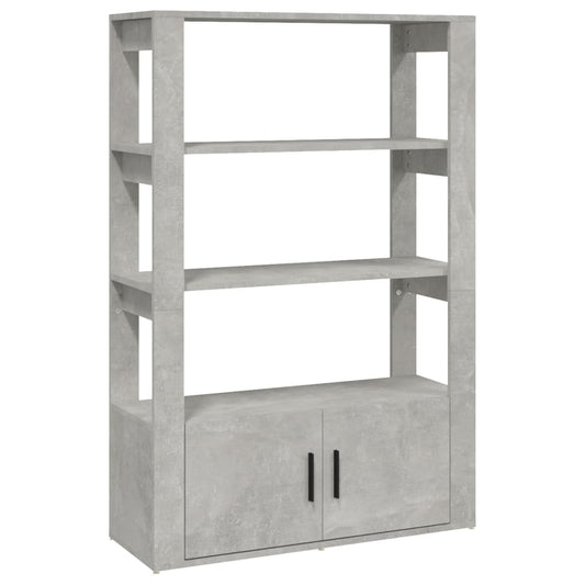 Příborník Betonově Šedý 80X30X119,5 Cm Kompozitní Dřevo