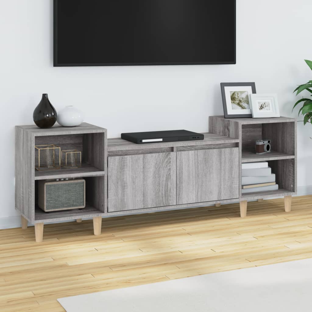 Tv Skříňka Černá 160X35X55 Cm Kompozitní Dřevo