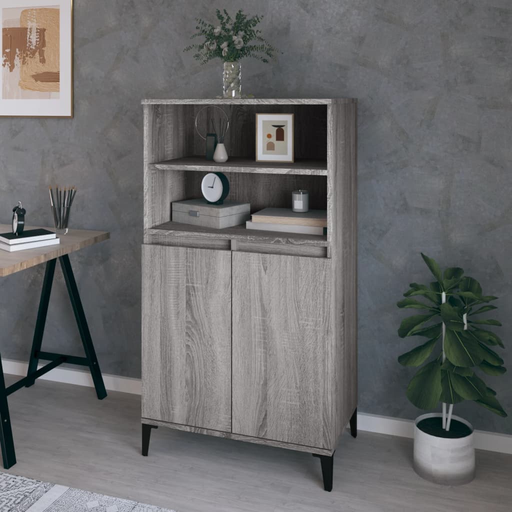 Skříň Highboard 60 X 36 X 110 Cm Kompozitní Dřevo