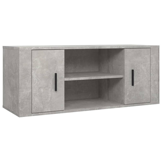 Tv Skříňka Betonově Šedá 100X35X40 Cm Kompozitní Dřevo