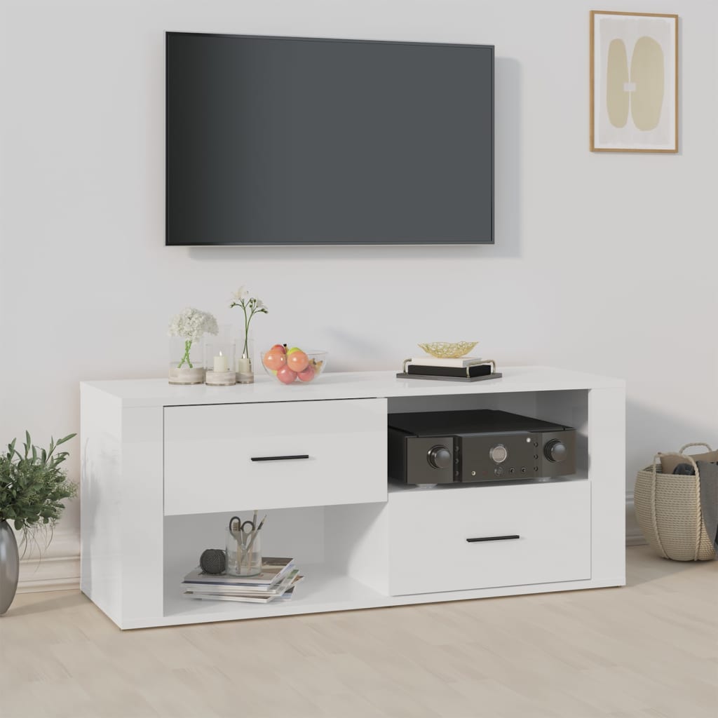 Tv Skříňka Šedá Sonoma 100 X 35 X 40 Cm Kompozitní Dřevo