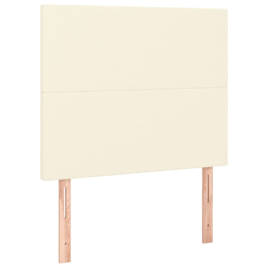Čelo Postele Krémové 80X5X118/128 Cm Umělá Kůže