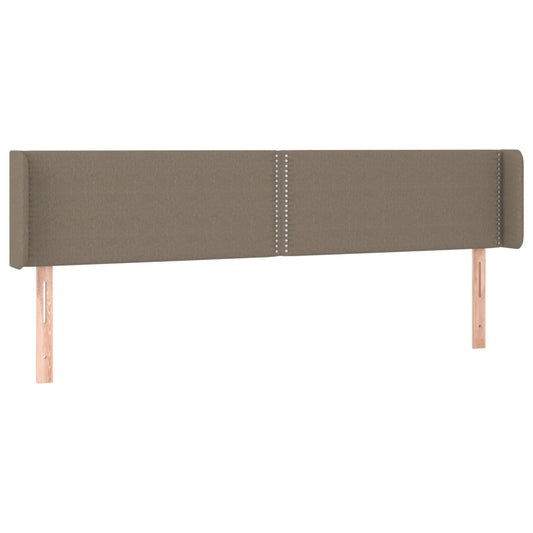 Čelo Postele Typu Ušák Taupe 183X16X78/88 Cm Textil