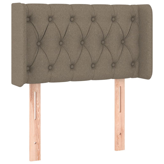 Čelo Postele Typu Ušák Taupe 83 X 16 X 78/88 Cm Textil