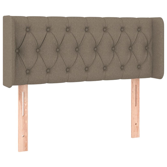 Čelo Postele Typu Ušák Taupe 93 X 16 X 78/88 Cm Textil