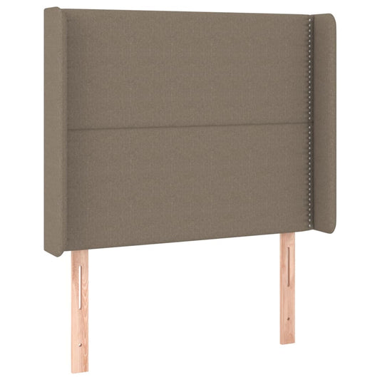 Čelo Postele Typu Ušák Taupe 103X16X118/128 Cm Textil