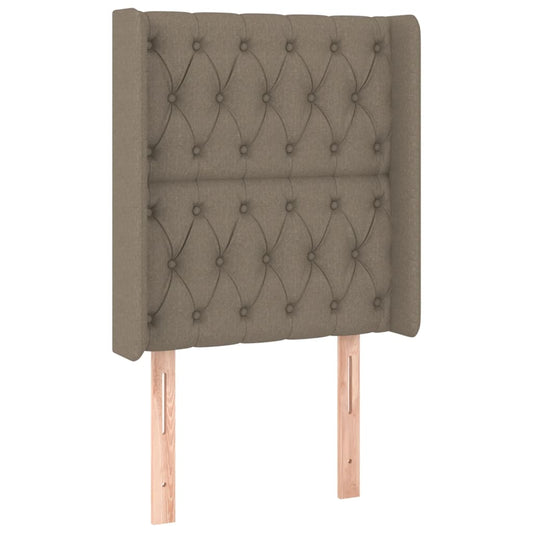 Čelo Postele Typu Ušák Taupe 83X16X118/128 Cm Textil