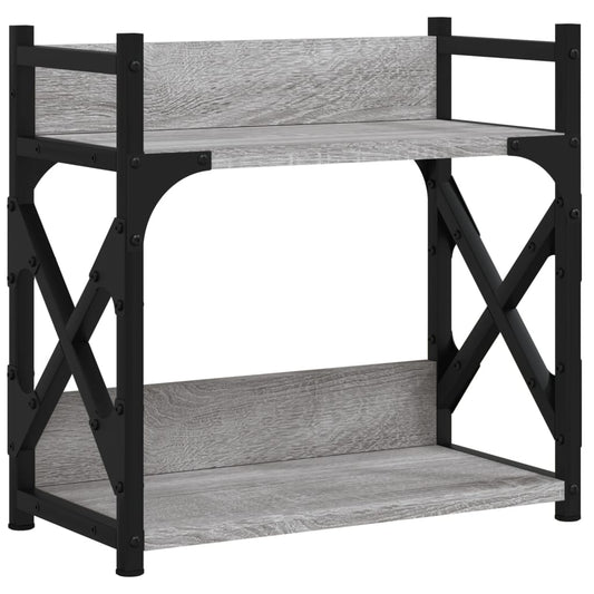 Stojan Na Tiskárnu 2Patrový Šedý Sonoma 40X20X40 Cm Kompozit