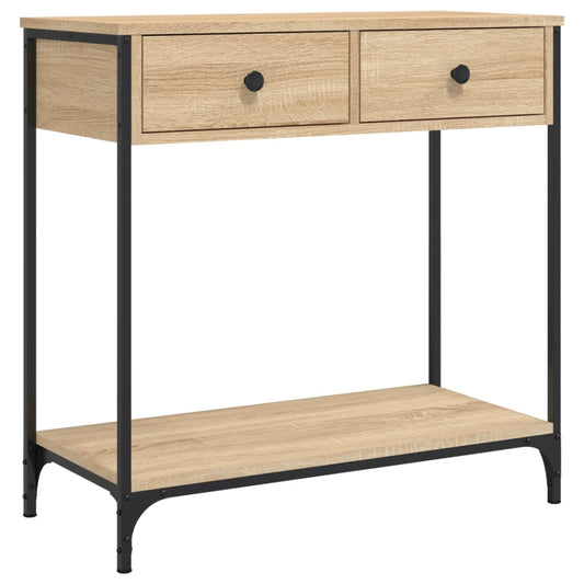 Konzolový Stolek Dub Sonoma 75 X 34,5 X 75 Cm Kompozitní Dřevo