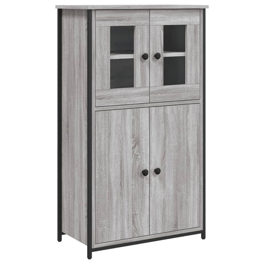 Skříň Highboard Šedá Sonoma 62 X 32 X 106,5 Cm Kompozitní Dřevo
