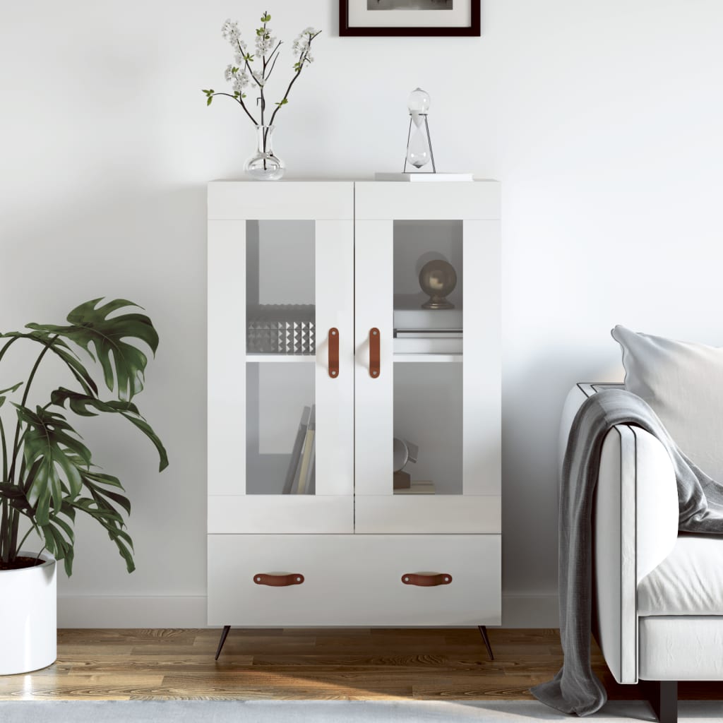 Skříň Highboard Betonově Šedá 69,5X31X115 Cm Kompozitní Dřevo