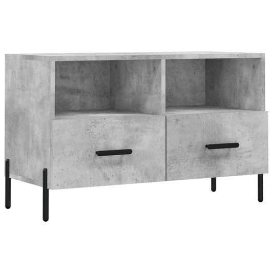 Tv Skříňka Betonově Šedá 80 X 36 X 50 Cm Kompozitní Dřevo