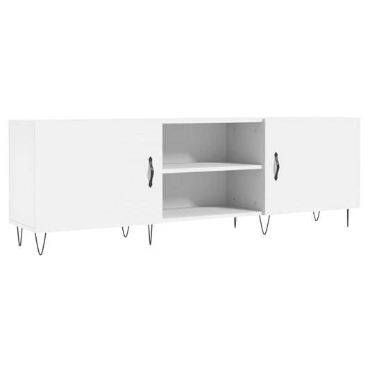 Tv Skříňka Bílá 150 X 30 X 50 Cm Kompozitní Dřevo
