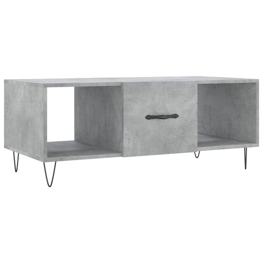 Konferenční Stolek Betonově Šedý 102X50X40 Cm Kompozitní Dřevo