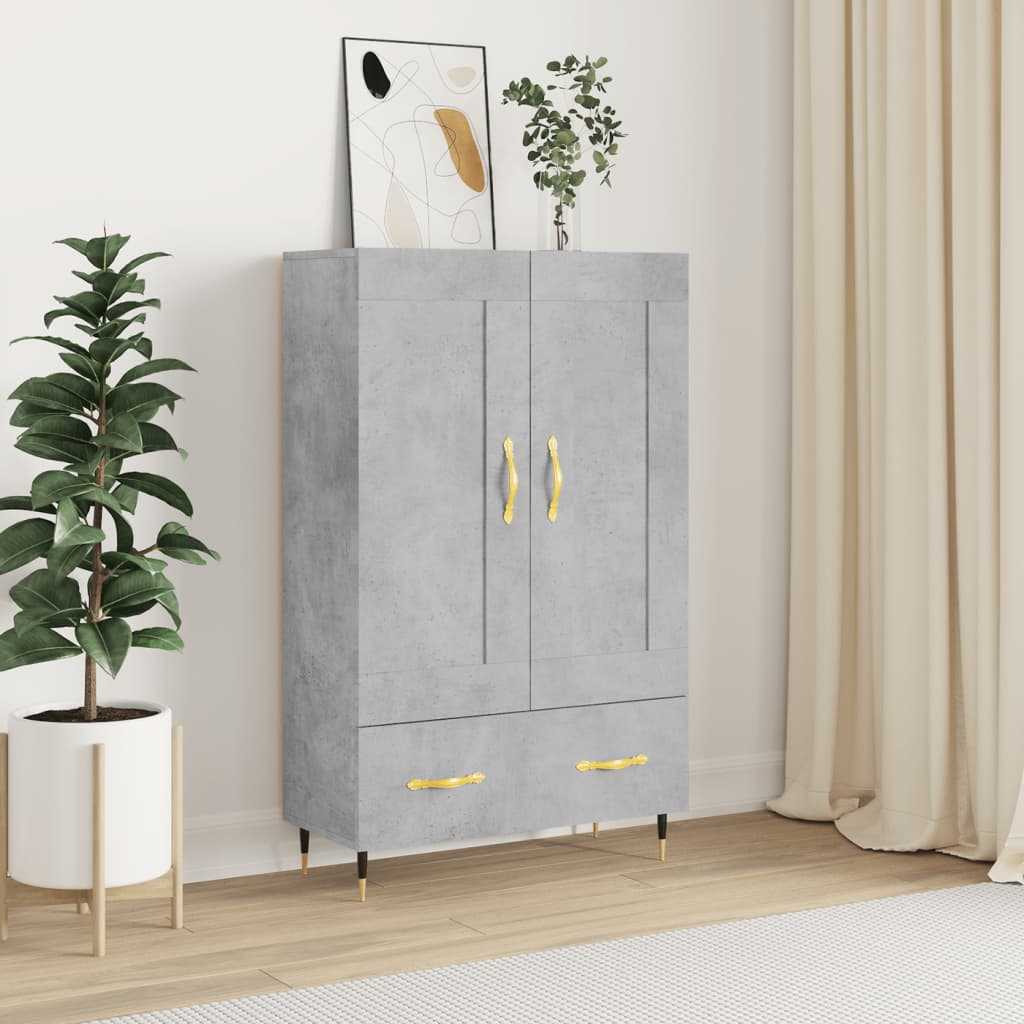 Skříň Highboard Šedá Sonoma 69,5 X 31 X 115 Cm Kompozitní Dřevo