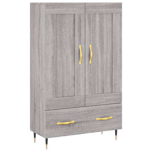 Skříň Highboard Šedá Sonoma 69,5 X 31 X 115 Cm Kompozitní Dřevo