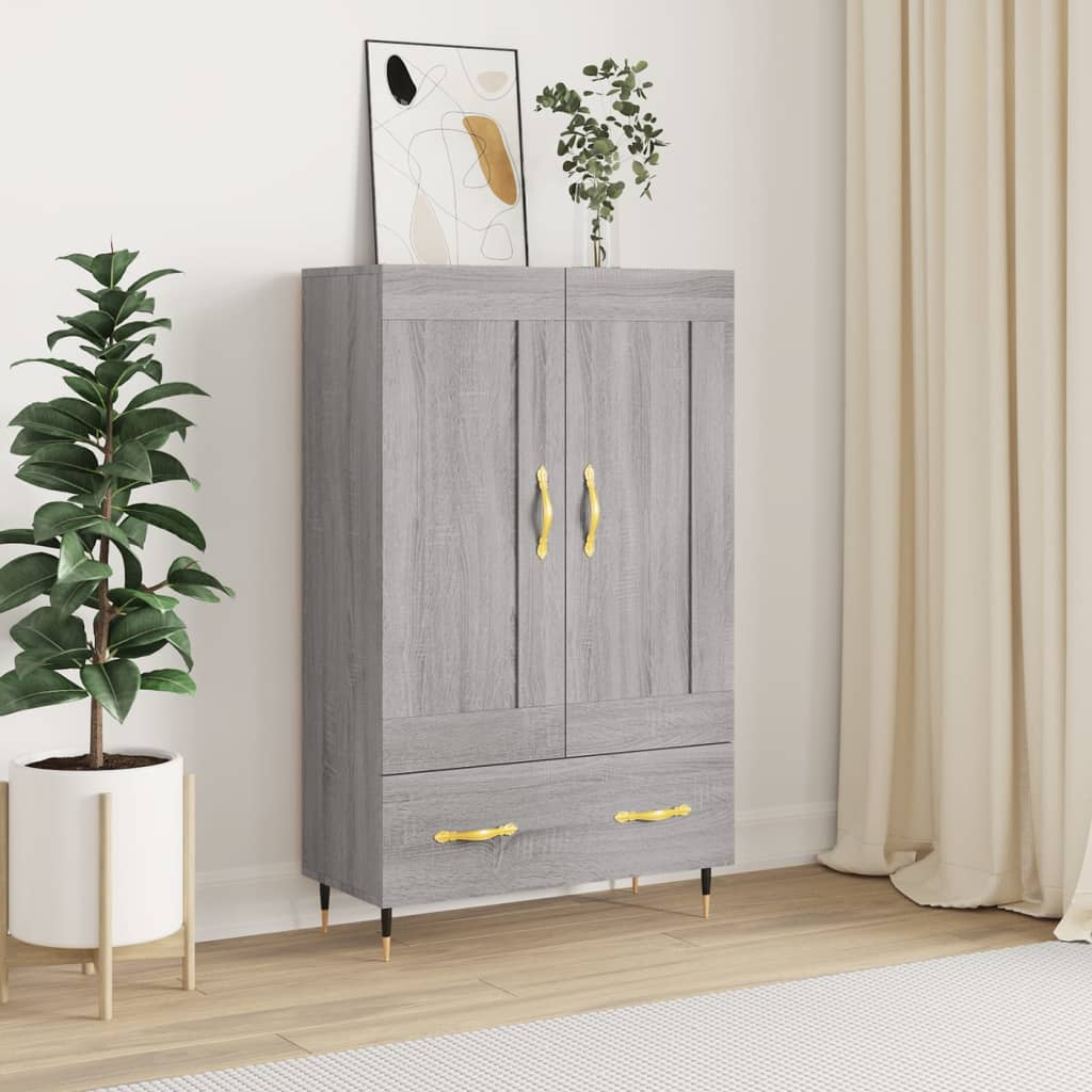 Skříň Highboard 69,5 X 31 X 115 Cm Kompozitní Dřevo