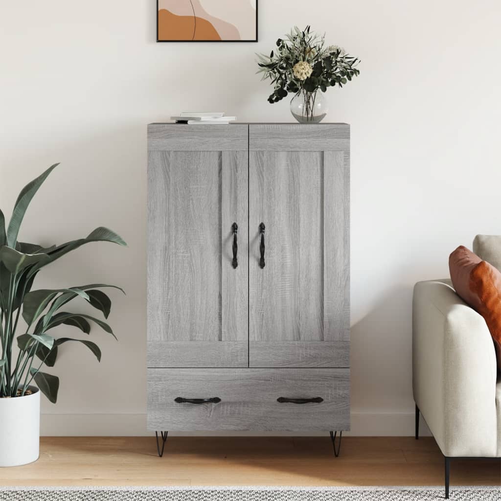 Skříň Highboard Betonově Šedá 69,5X31X115 Cm Kompozitní Dřevo
