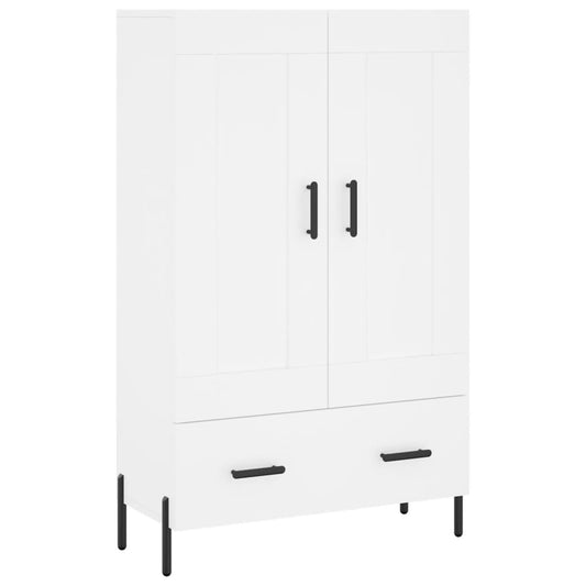 Skříň Highboard Bílá 69,5 X 31 X 115 Cm Kompozitní Dřevo