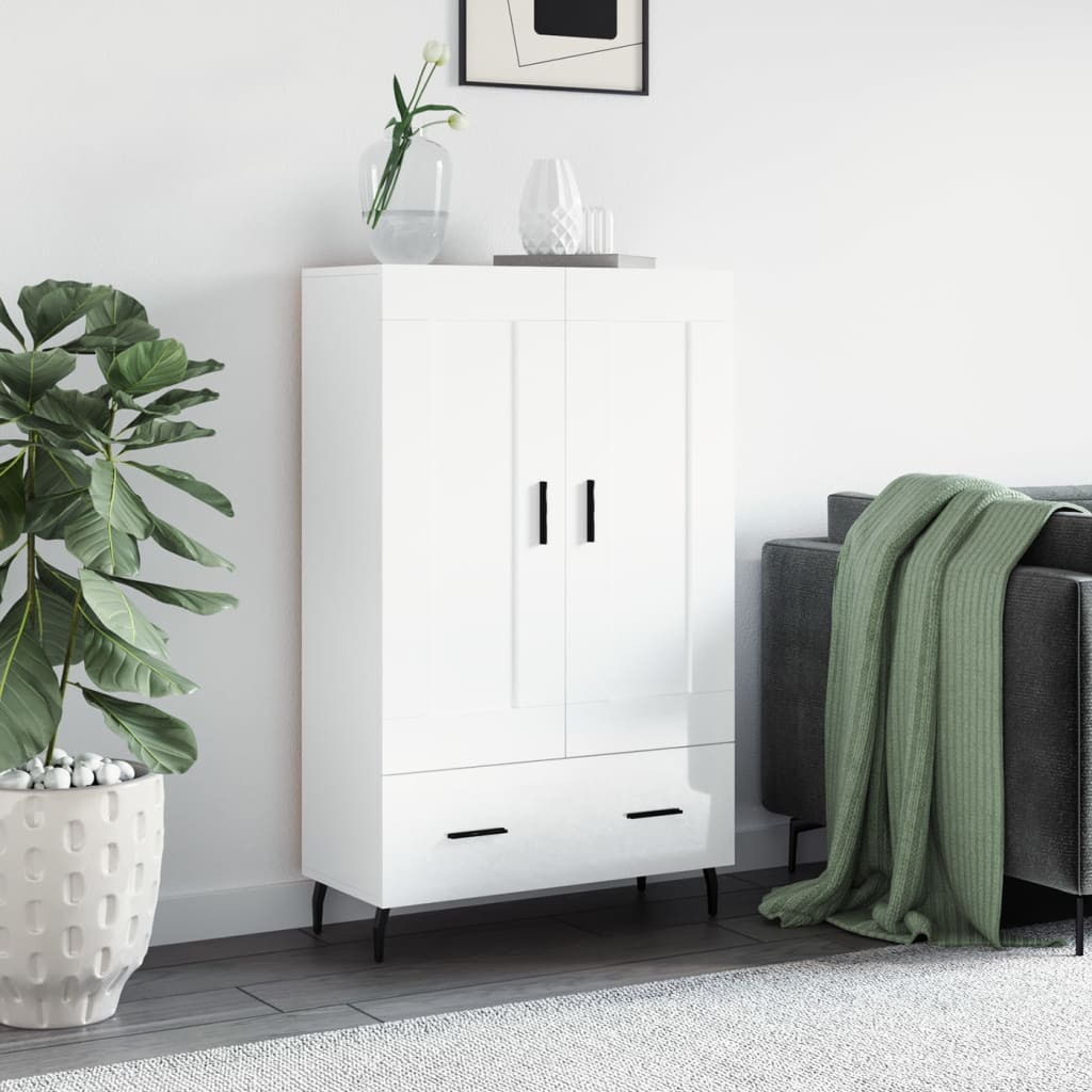 Skříň Highboard 69,5 X 31 X 115 Cm Kompozitní Dřevo
