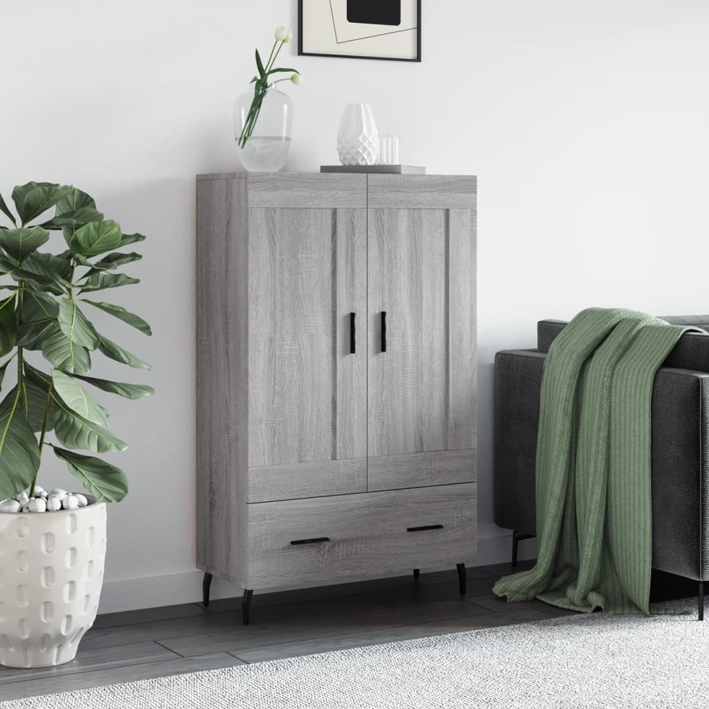 Skříň Highboard 69,5 X 31 X 115 Cm Kompozitní Dřevo