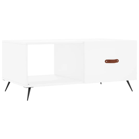 Konferenční Stolek Bílý 90 X 50 X 40 Cm Kompozitní Dřevo