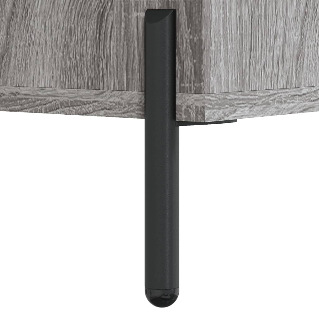 Skříň Highboard Šedá Sonoma 69,5 X 34 X 180 Cm Kompozitní Dřevo