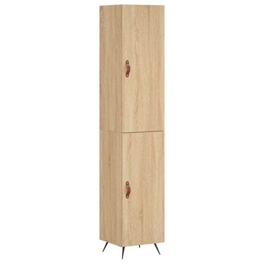 Skříň Highboard 34,5 X 34 X 180 Cm Kompozitní Dřevo