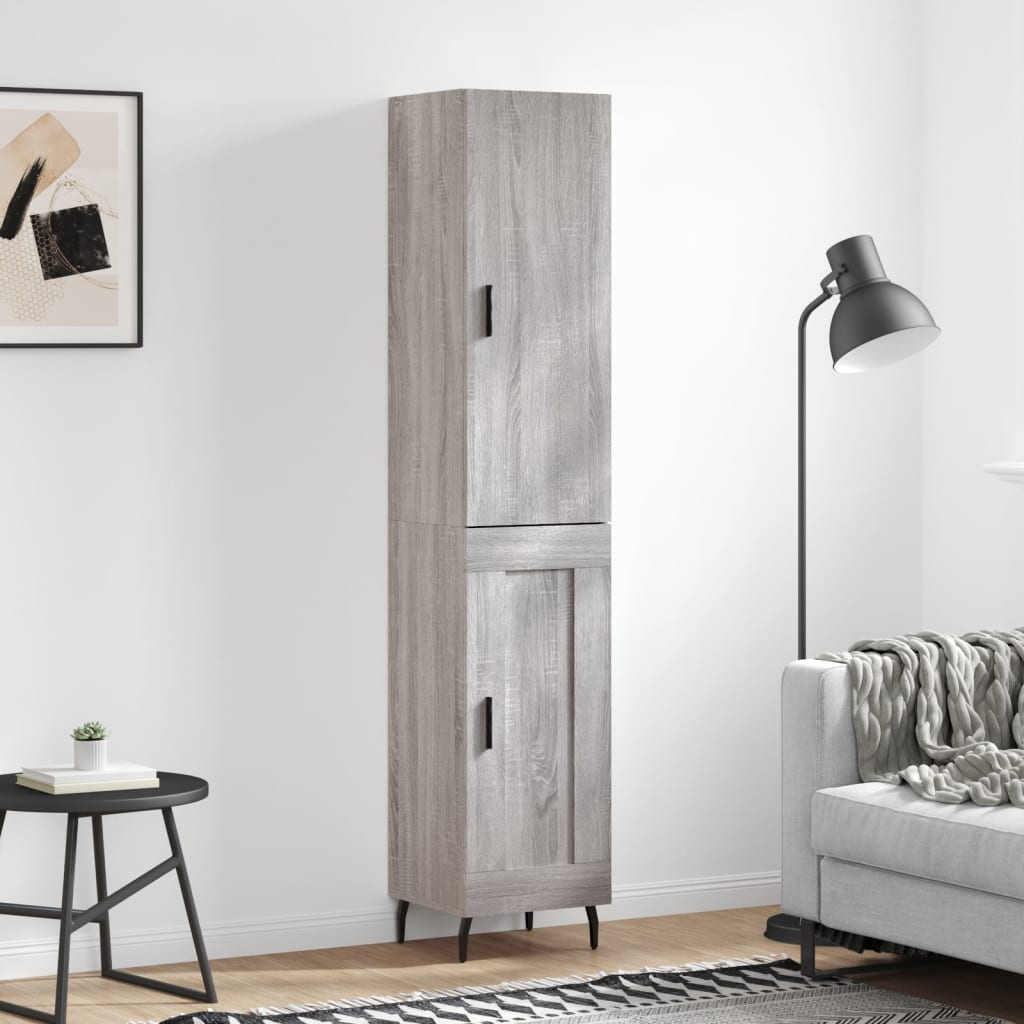 Skříň Highboard 34,5 X 34 X 180 Cm Kompozitní Dřevo