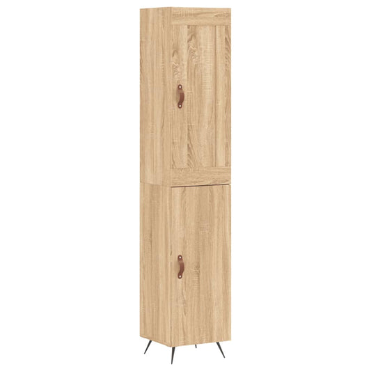 Skříň Highboard Dub Sonoma 34,5 X 34 X 180 Cm Kompozitní Dřevo