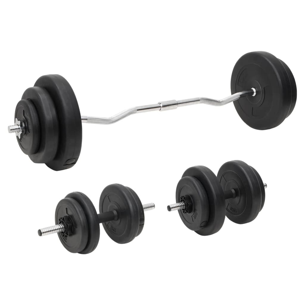 Set 2 Činek + Vzpěračská Činka 30,5 Kg