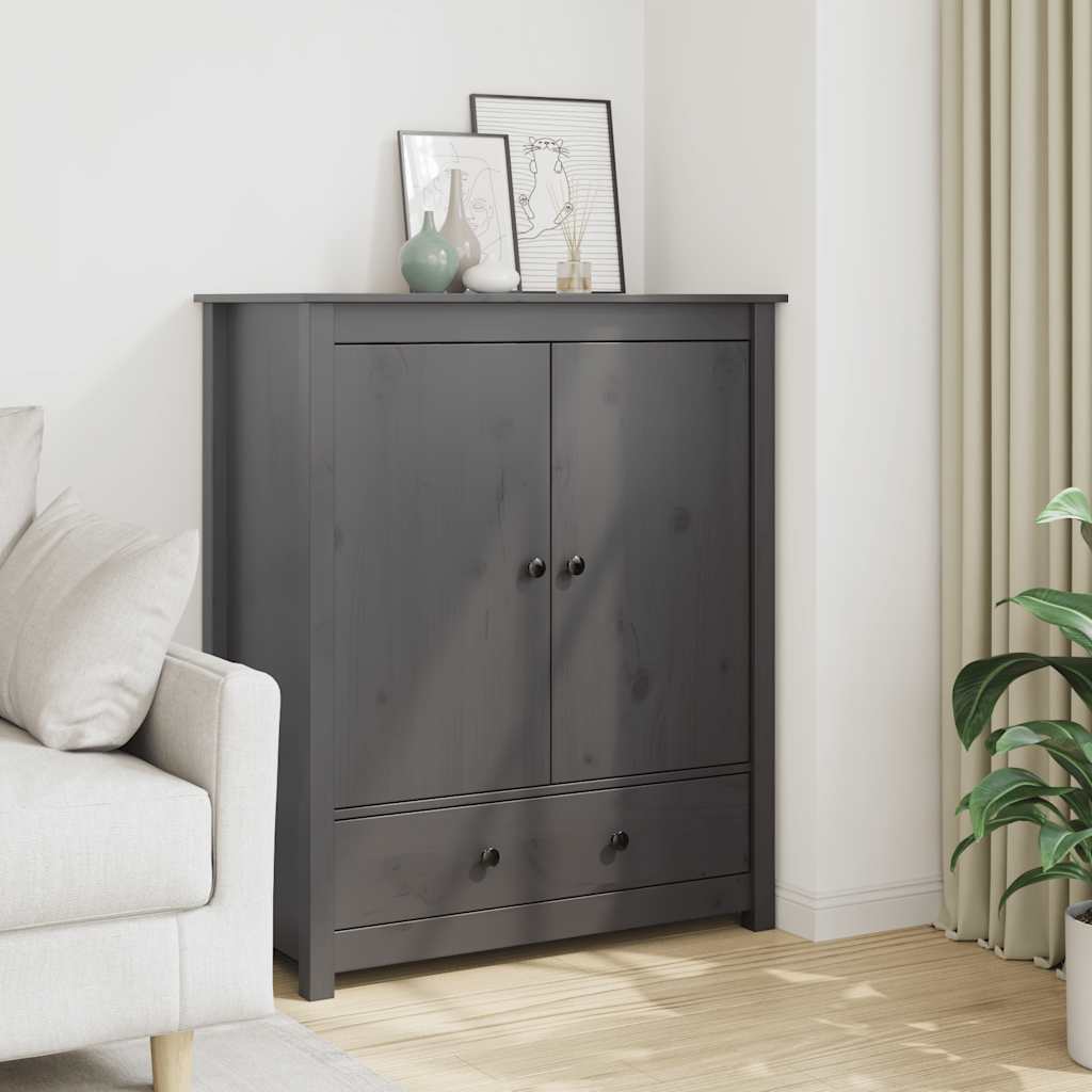 Skříň Highboard 83 X 41,5 X 100 Cm Masivní Borové Dřevo