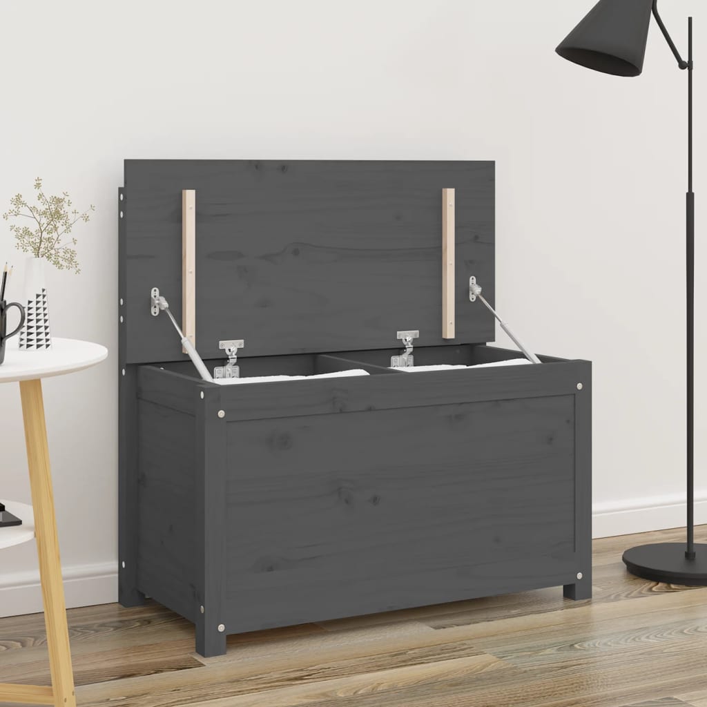 Lavice Černá 110 X 41 X 76,5 Cm Masivní Borovice