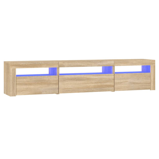 Tv Skříňka S Led Osvětlením Dub Sonoma 195 X 35 X 40 Cm