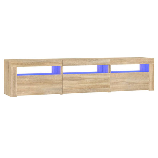 Tv Skříňka S Led Osvětlením Dub Sonoma 180X35X40 Cm